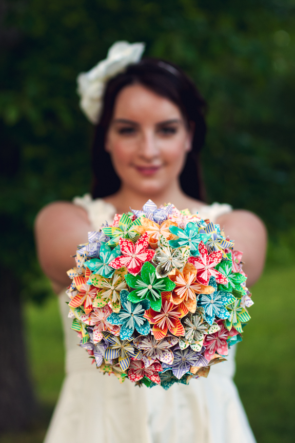 DIY How To: Origami Paper Flower Bouquet  Capitol Romance ~ Practical &  Local DC Area Weddings