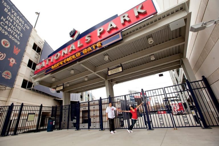 Olga And Nelsons Washington Nationals Baseball Stadium Engagement In Dc Capitol Romance 9697