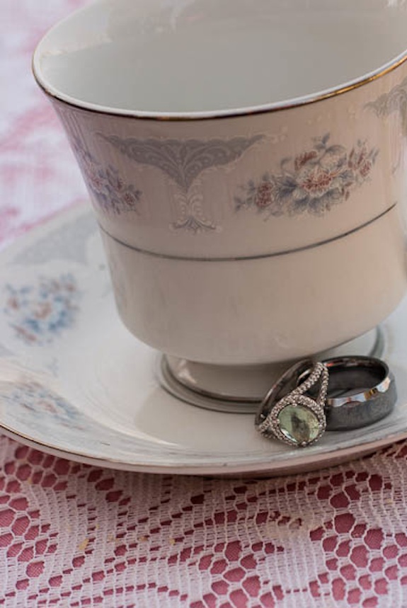 engagement rings vintage tea cup
