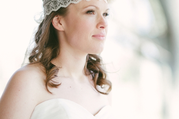 whimisical bohemian bride non-veil lace headband