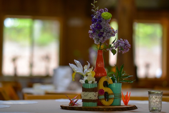 bright colorful handmade DIY small budget casual Virginia farm wedding