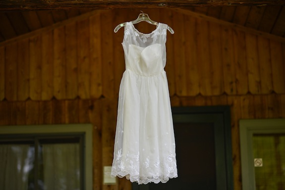 short casual lace wedding dress farm