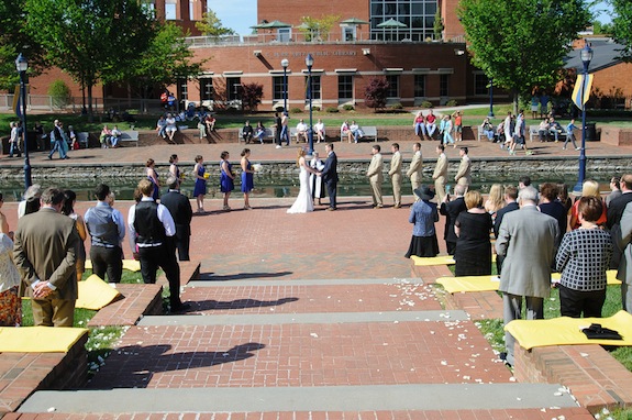 outdoor frederick maryland wedding ceremony