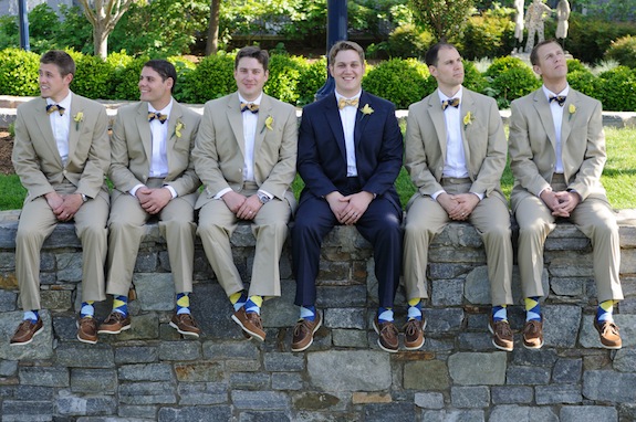 groomsmen tan suits