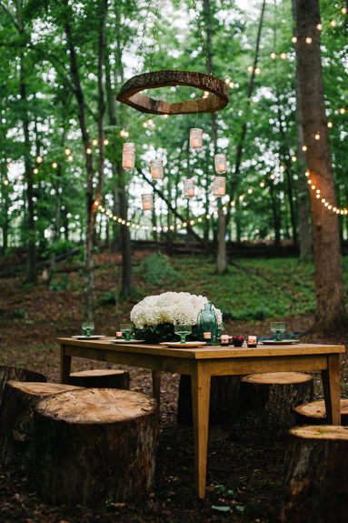 DIY wood chandelier tutorial outdoors pictures