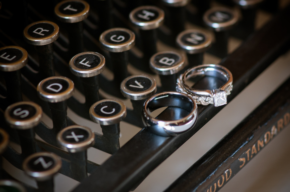 typewriter unique ring shot