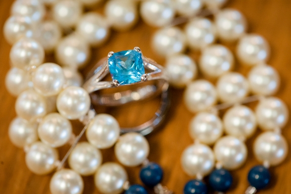 unique blue engagement ring