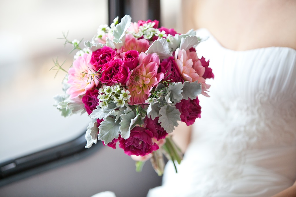 modern DC bridal bouquet