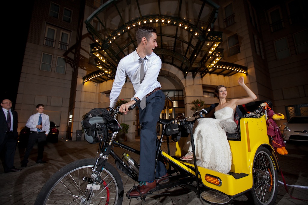modern dc wedding pedicabs