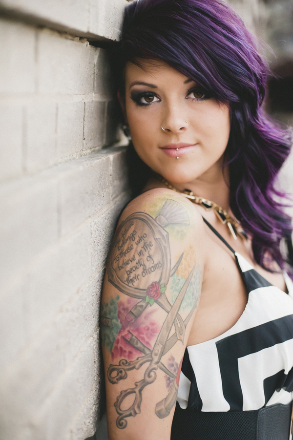 punk rock tattooed bride pictures