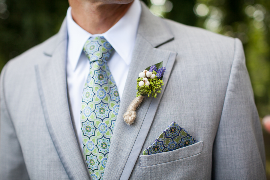 whimsical rustic boutonniere