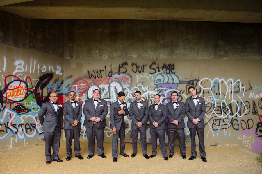 graffiti groomsmen portraits northern virginia wedding