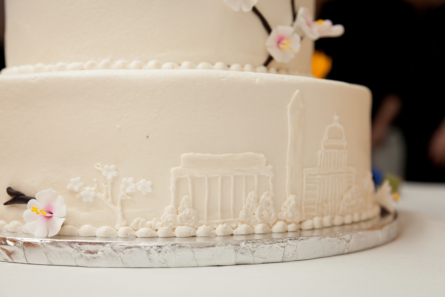 washington dc themed wedding cake