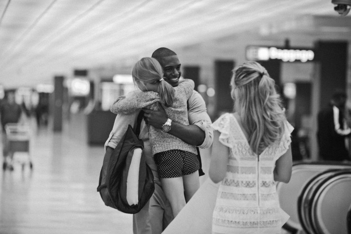 Dulles airport reunited deployment engagement pictures
