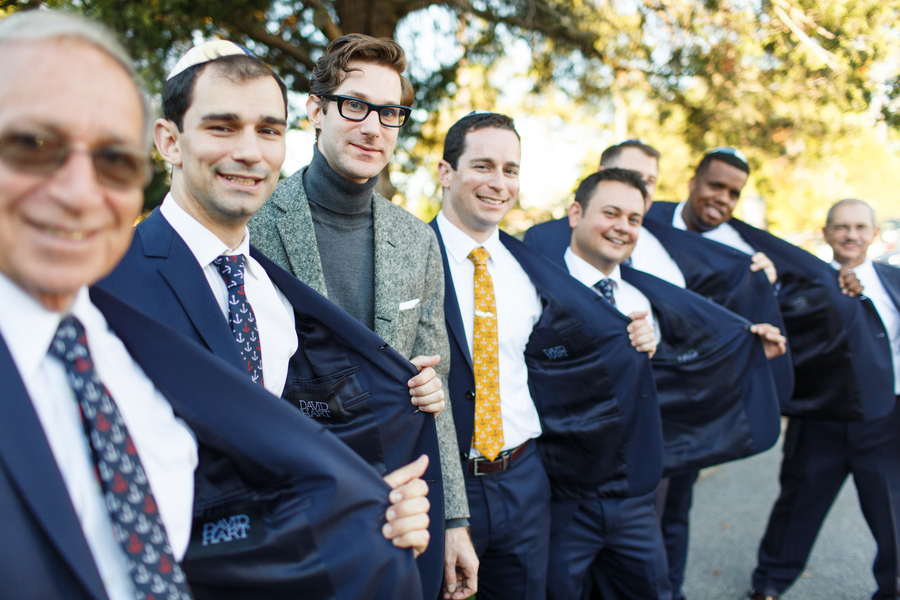 custom made blue groomsmen suits david hart