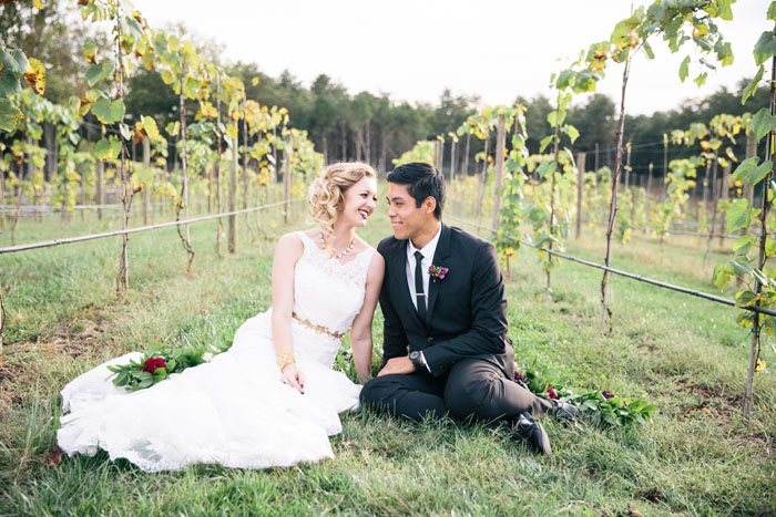 burgundy berry elegant winery wedding inspiration
