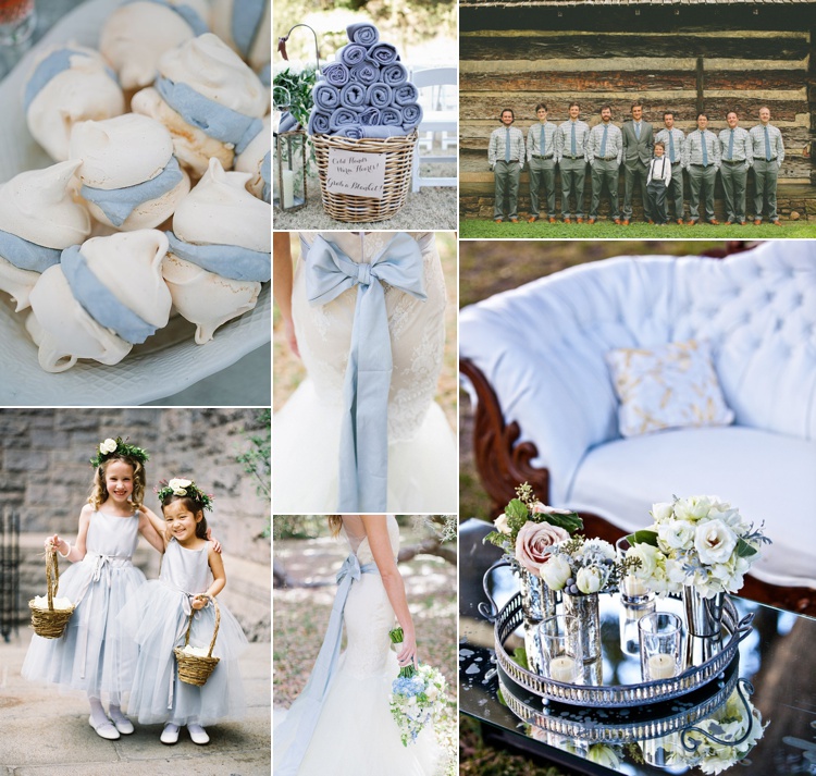 pantone placid blue wedding inspiration