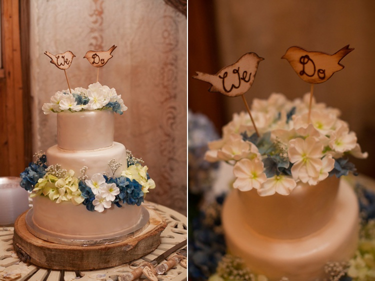 rustic wedding cake wood bird toppers