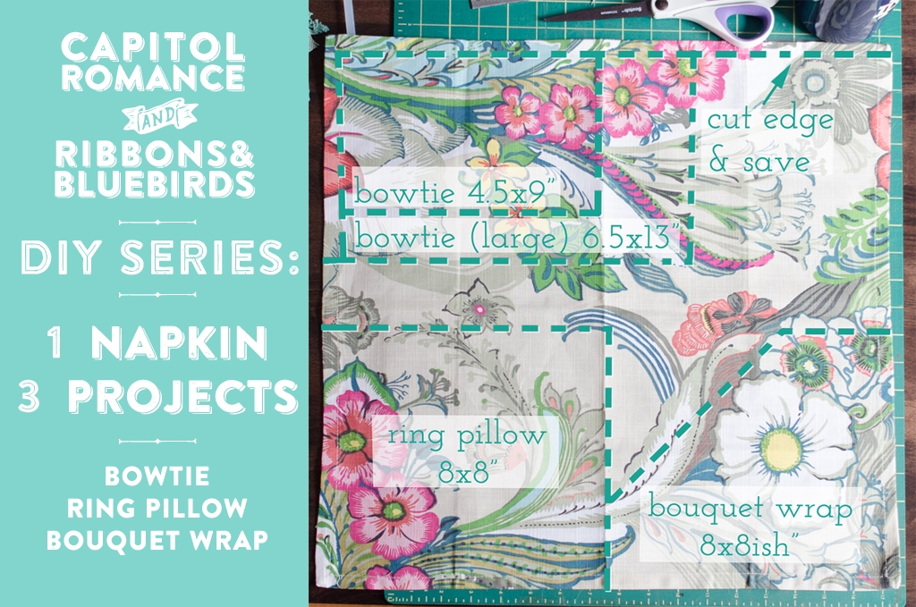 DIY fabric napkin tutorials how to 