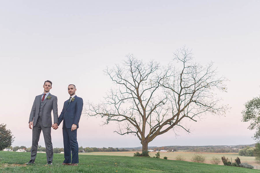 rustic personalized same sex maryland wedding