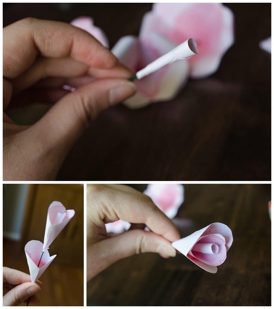 DIY Tutorial: How to Make a Water Color Paper Rose | Capitol Romance ...