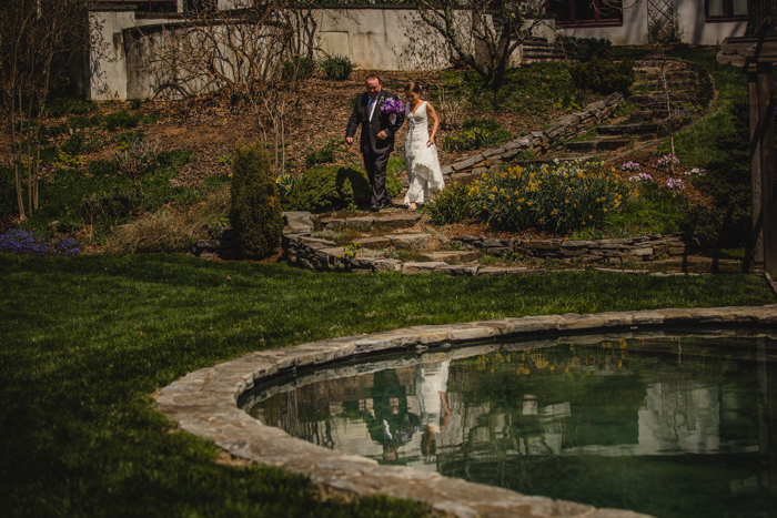 DIY backyard wedding ceremony