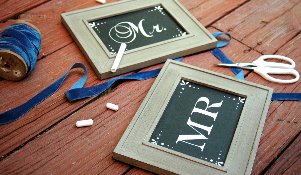 how to make chalkboard signs for wedding