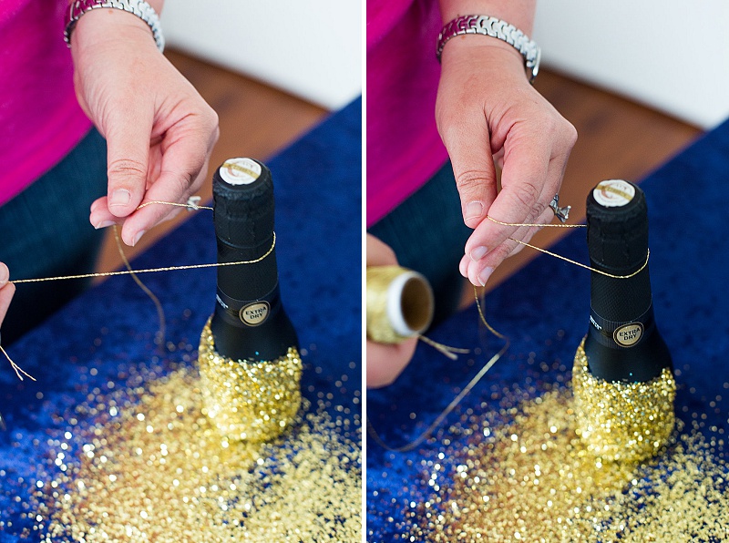 DIY glitter champagne favors (4)