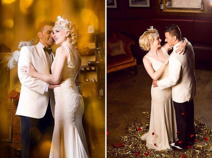 Capitol Inspiration: Glitter & Gold, Romantic Speakeasy Themed Wedding ...