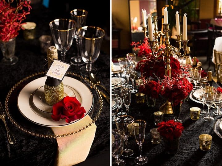 Capitol Inspiration: Glitter & Gold, Romantic Speakeasy Themed Wedding ...