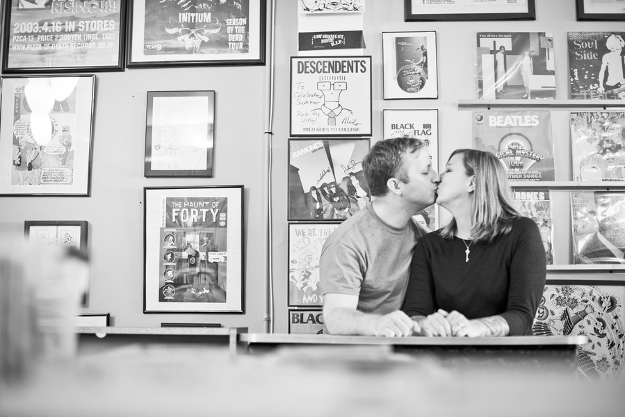 baltimore MD record store engagement pictures (2)