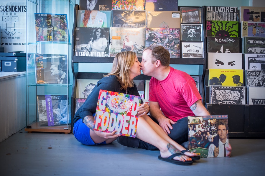 baltimore MD record store engagement pictures (3)