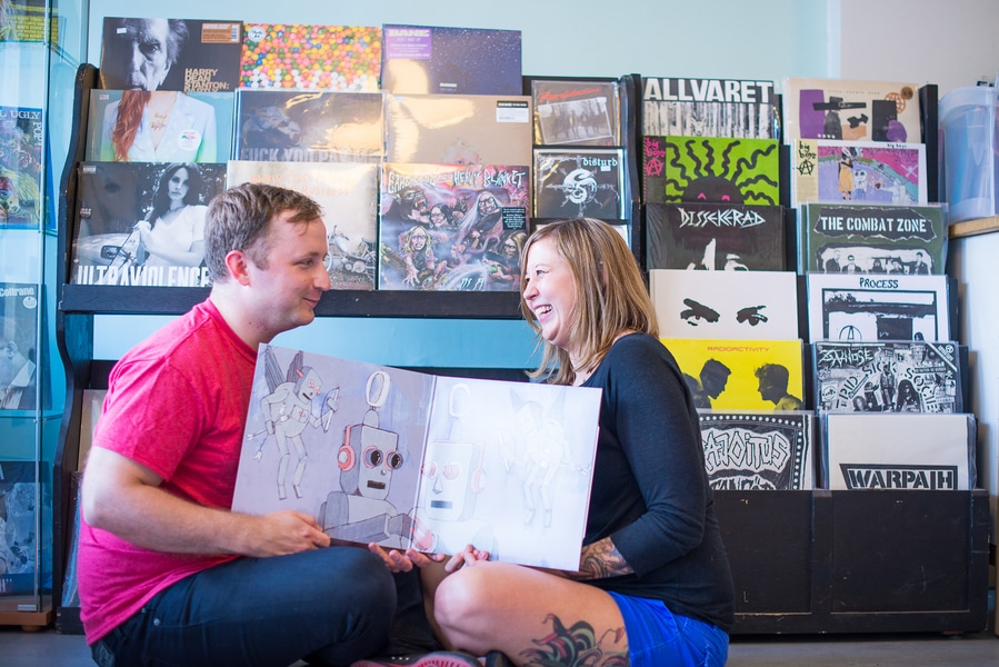 baltimore MD record store engagement pictures (5)