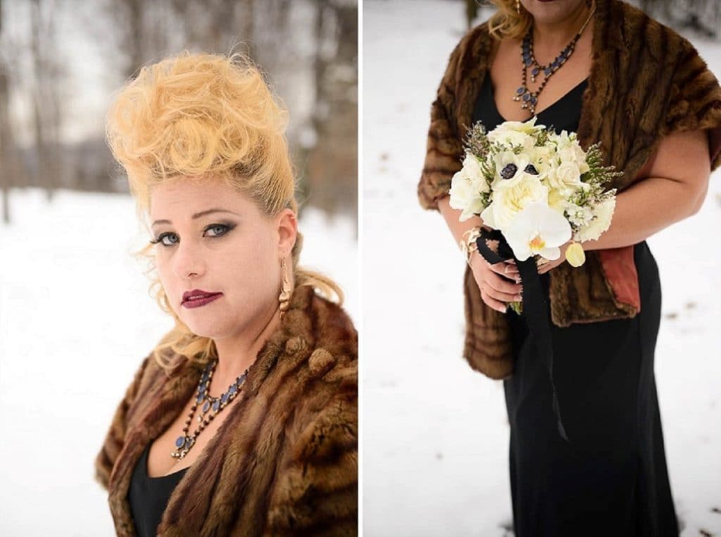 vintage gothic snow bridal inspiration pictures (5) (Medium)
