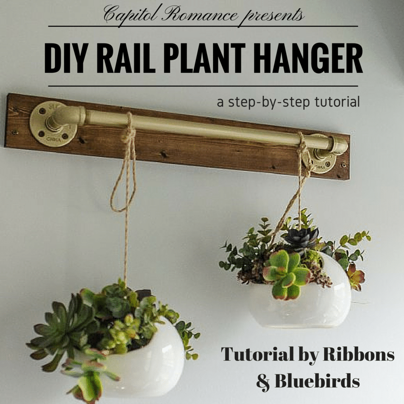 DIY indoor plant hanger tutorial