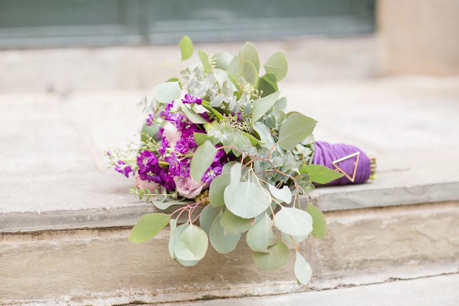intimate DC elopement romantic purple wedding details decorations (3)