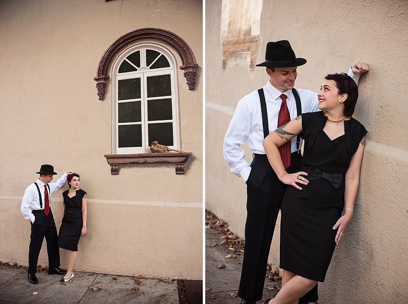 pin up 1950s inspired maryland record store engagement pictures (7)