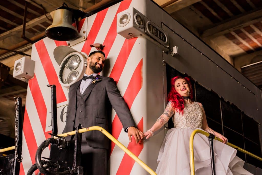 This Harry Potter-Themed Wedding at a Railroad Museum Transports